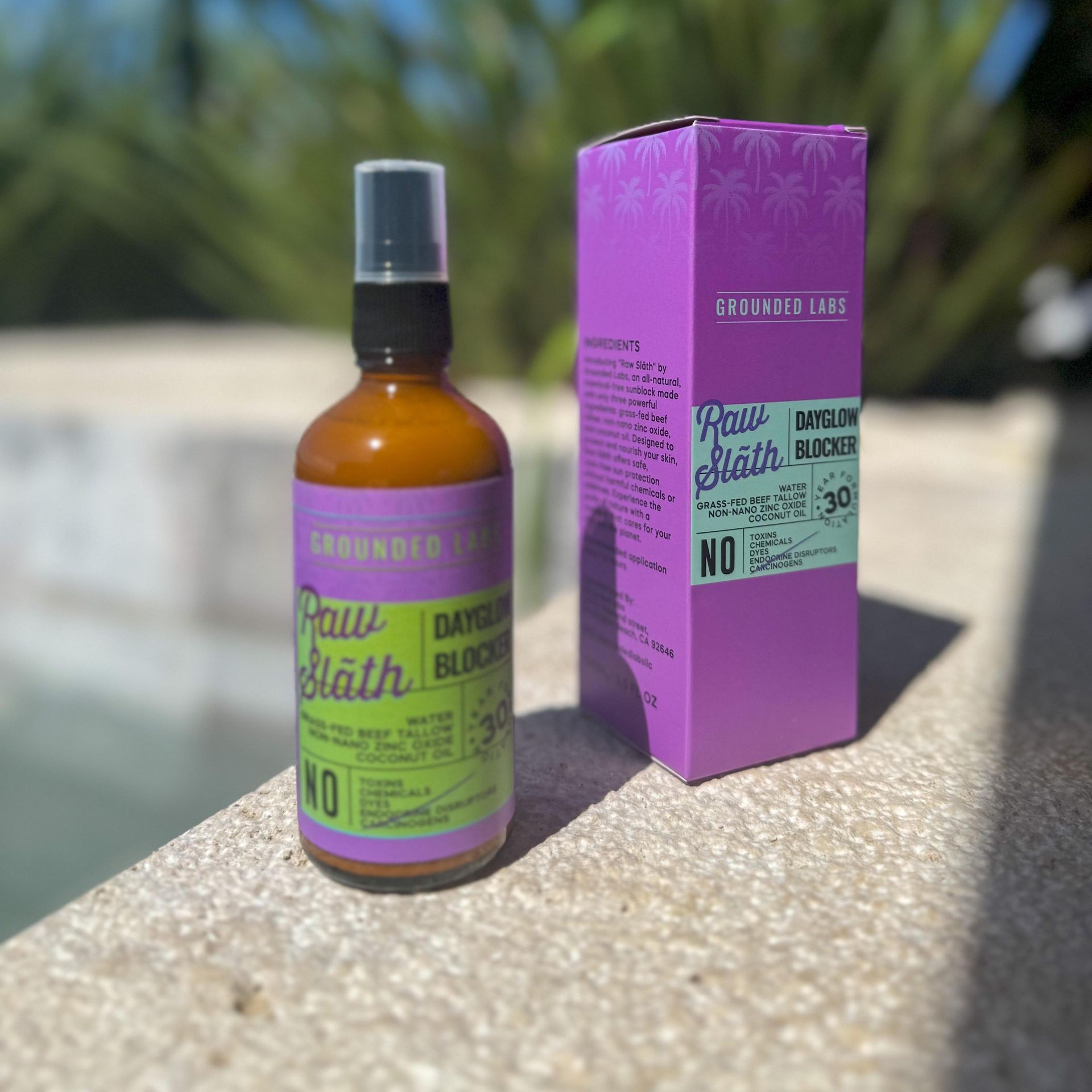 Grass Fed Beef Tallow Non-Nano ZINC Natural Sunblock with Coconut Oil, NO Toxins, Chemicals or Hormone Disruptors by Grounded Labs 30 SPF Skincare Daily Moisturizing Sensitive Skin UV protection