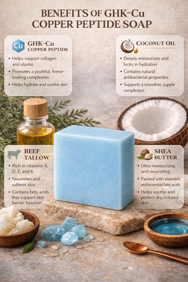 Copper GHKCU Peptide Soap Bar