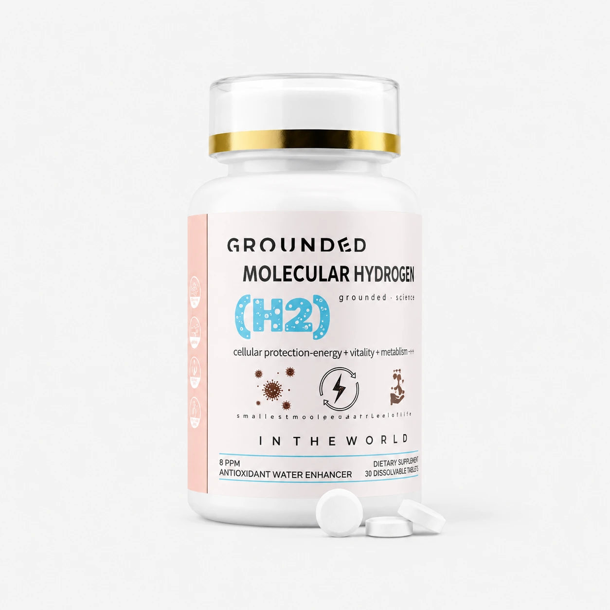 Grounded Labs Ultra Molecular Hydrogen Water Tablets